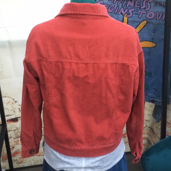 Forever 21 Burnt Orange Cropped Corduroy Jacket - Picture 2 of 5